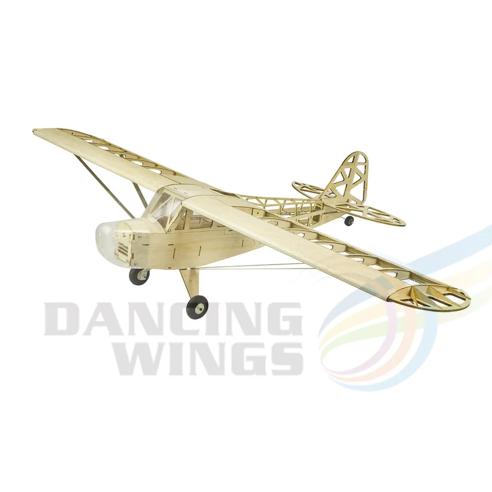 Новый Piper J3 Cub 1200 мм размах крыльев самолетик из пробкового дерева модели RC