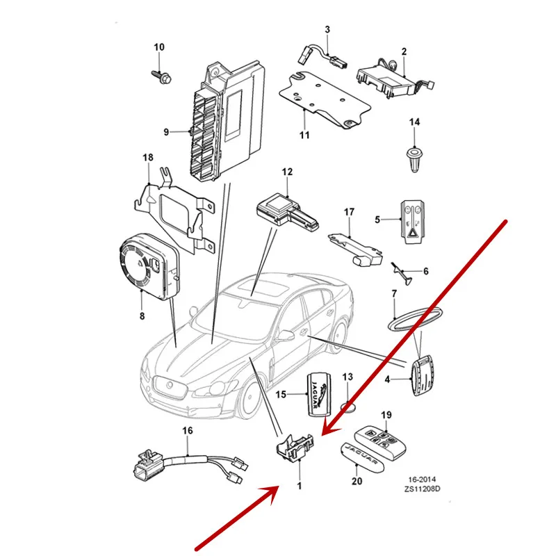 Блокировка крышки двигателя Датчик lan dro verj agu ar XF XE XJL Fre ela nd er2 ran ger ove rev oq ue2012-Dis cov ery3/4 Touch sensor