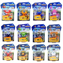 Mini Super Wings Airplane ABS Robot toys Action Figures Super Wing Transformation Jet Animation Children Kids Gift