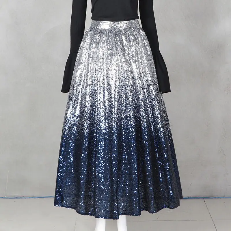 Nieuwe lente van 2019 met aangepaste gradiënt gaas rok sky Sequin Bruidsmeisje Holiday Nieuwe lente van 2019 met aangepaste gradiënt gaas rok sky Sequin Bruidsmeisje Holiday