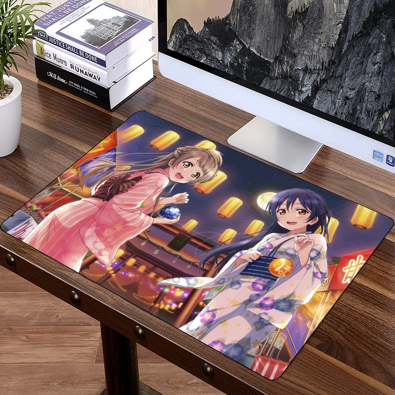 

FFFAS Large Japan Anime Love Live Mouse Pad Mat Lovelive Lively Festival Computer Desk Table Mousepad Office Cartoon Rug