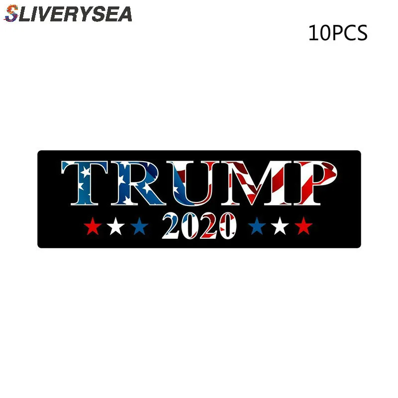 

10pcs Trump Car Stickers Trump 2020 Donald Trump Keep America Great Adhesive PVC Stickers for Car Styling Decorative Stickers