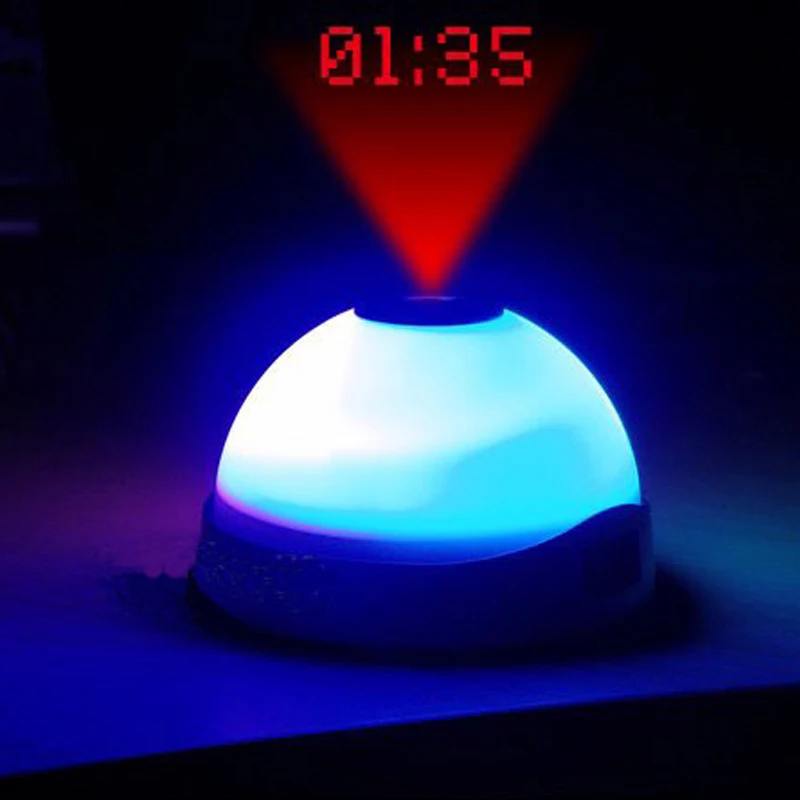 Buy OUYUN Snooze Luminous 7 Colors Digital Lcd Alarm Clock Kids Glowing Led