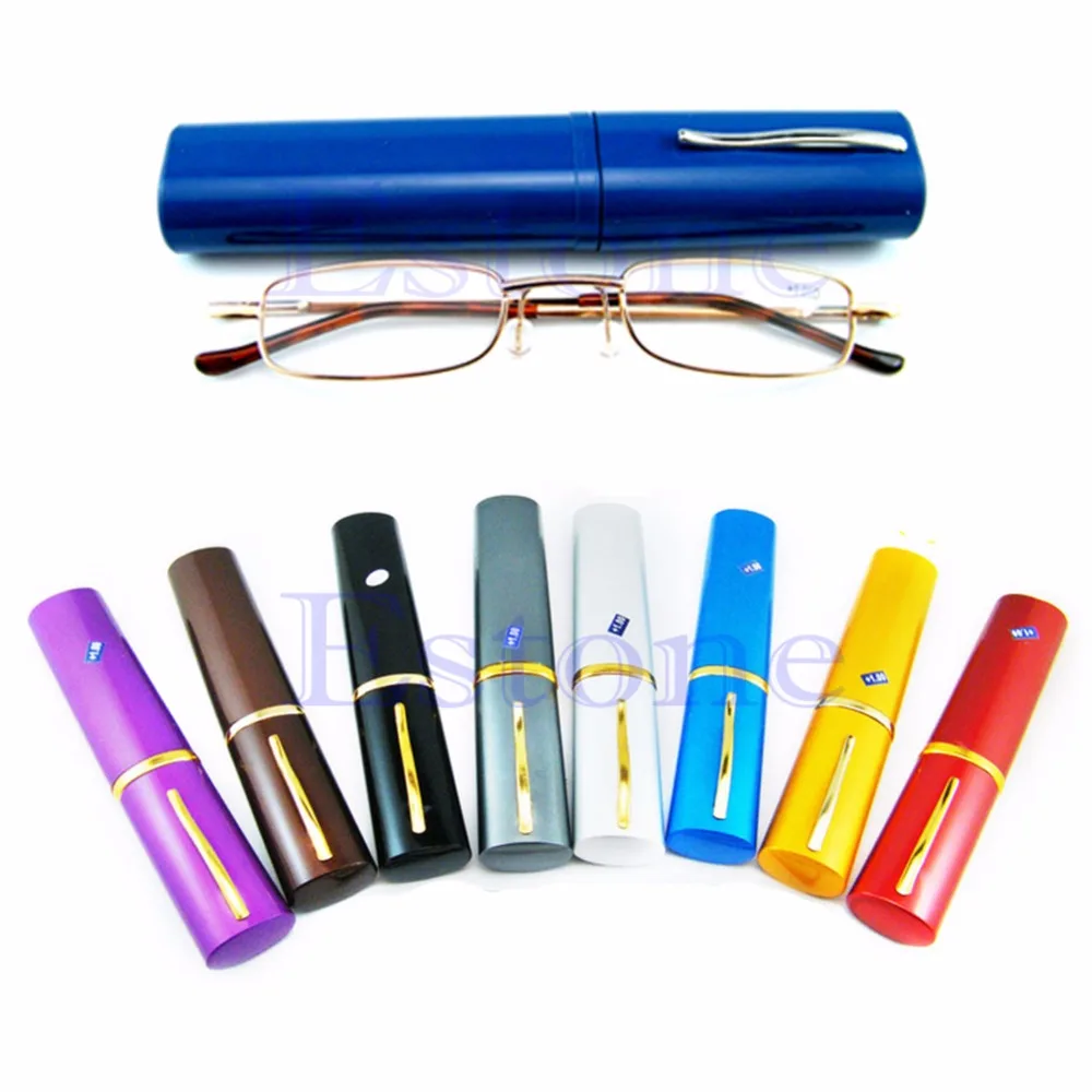 

1 PC New Comfy Reading Glasses Alloy Container Presbyopia 1.0 1.5 2.0 2.5 3.0 Diopter Dropshipping