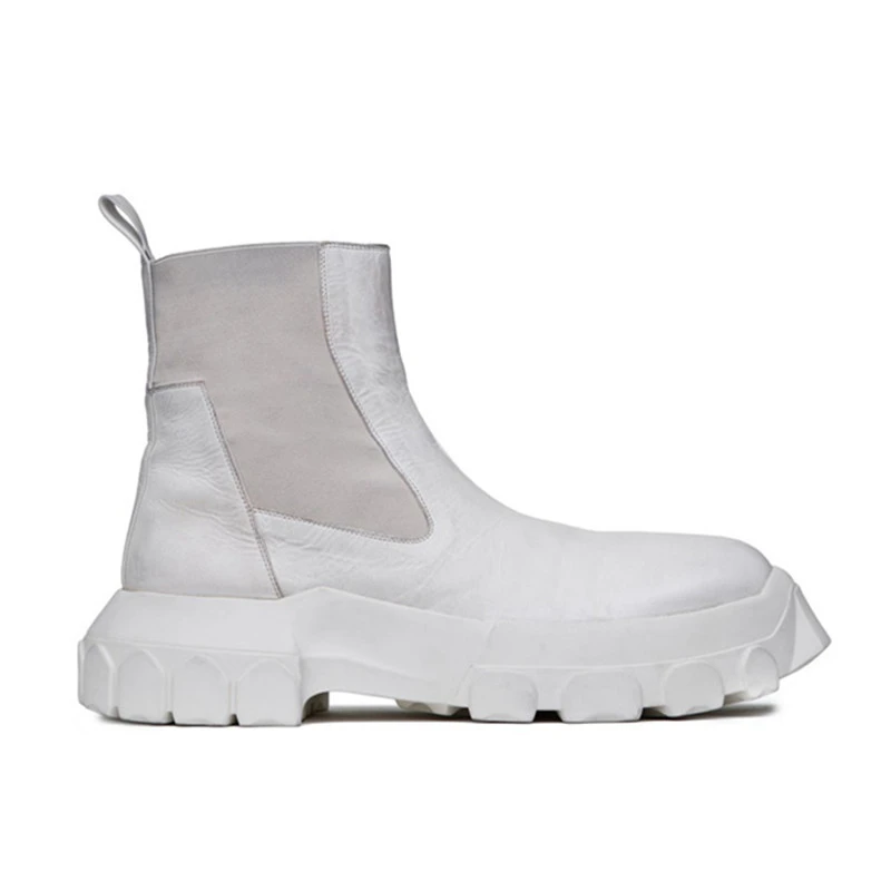 platform slip on boots