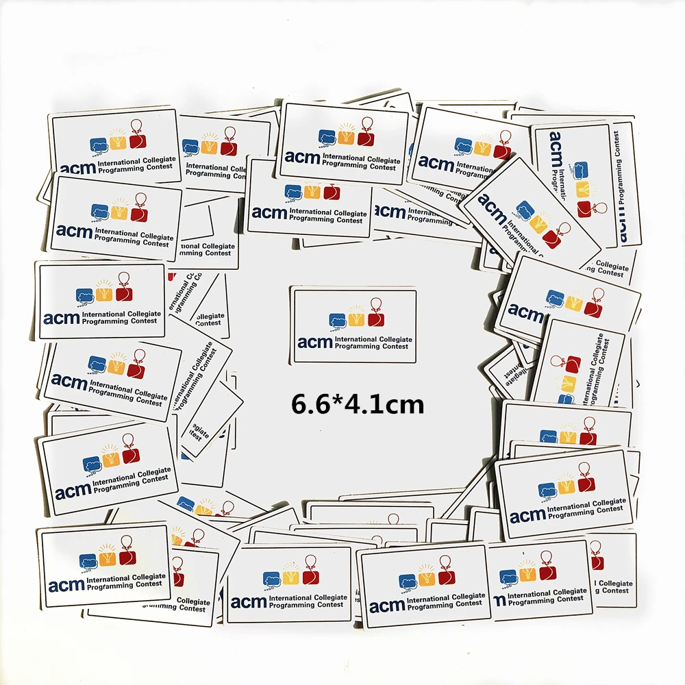 20/50 pcs ACM الدولية الجماعية البرمجة مسابقة ملصقات للكمبيوتر المحمول حلية للهاتف ACM-ICPC ملصقات