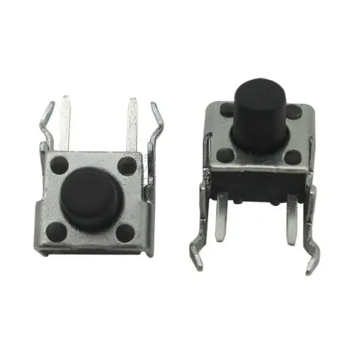 50Pcs 6x6x7mm Right Angle 2 Pin Momentary Tactile Tact Push Button Switch | Электроника