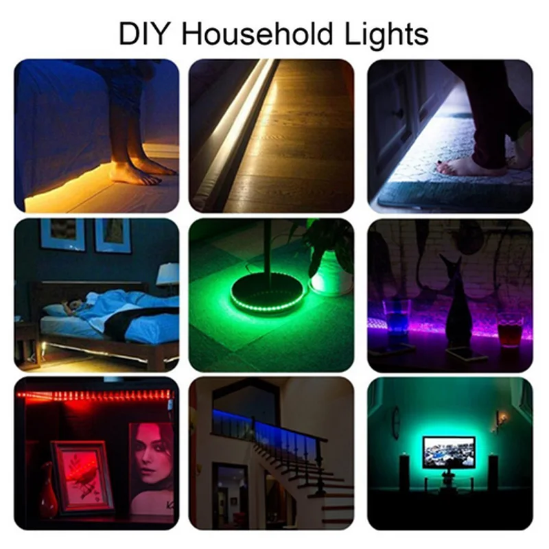 Светодиодный светильник WS2812B DC5VWwaterproof 1 м/4 м/5 м 2812 IC индивидуально адресуемый RGB