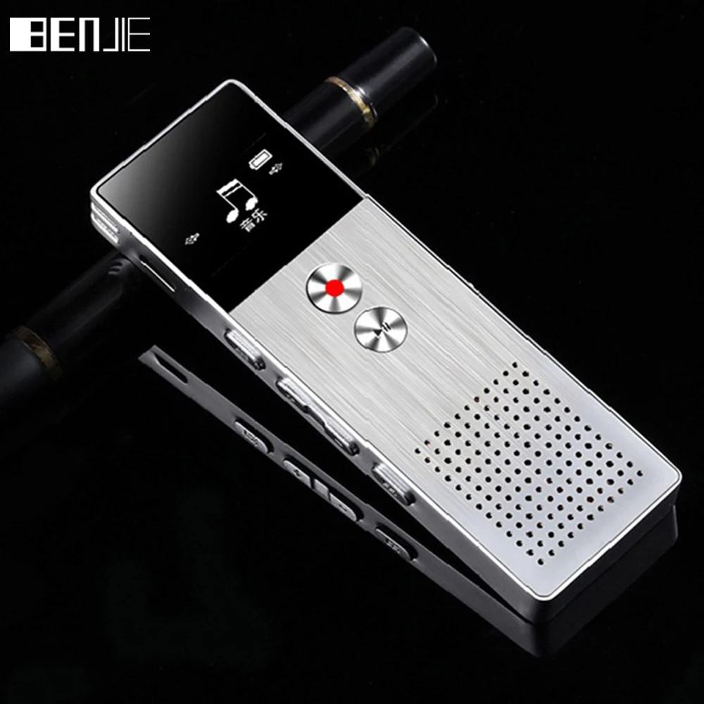 BENJIE 8 Гб мини флэш Цифровой диктофон Диктофон MP3 музыкальный плеер Gravador de Voice с