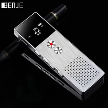 BENJIE 8GB Mini Flash Digital Voice Recorder Dictaphone MP3 Music Player Gravador de voz Support TF Card Built-in Loudspeaker