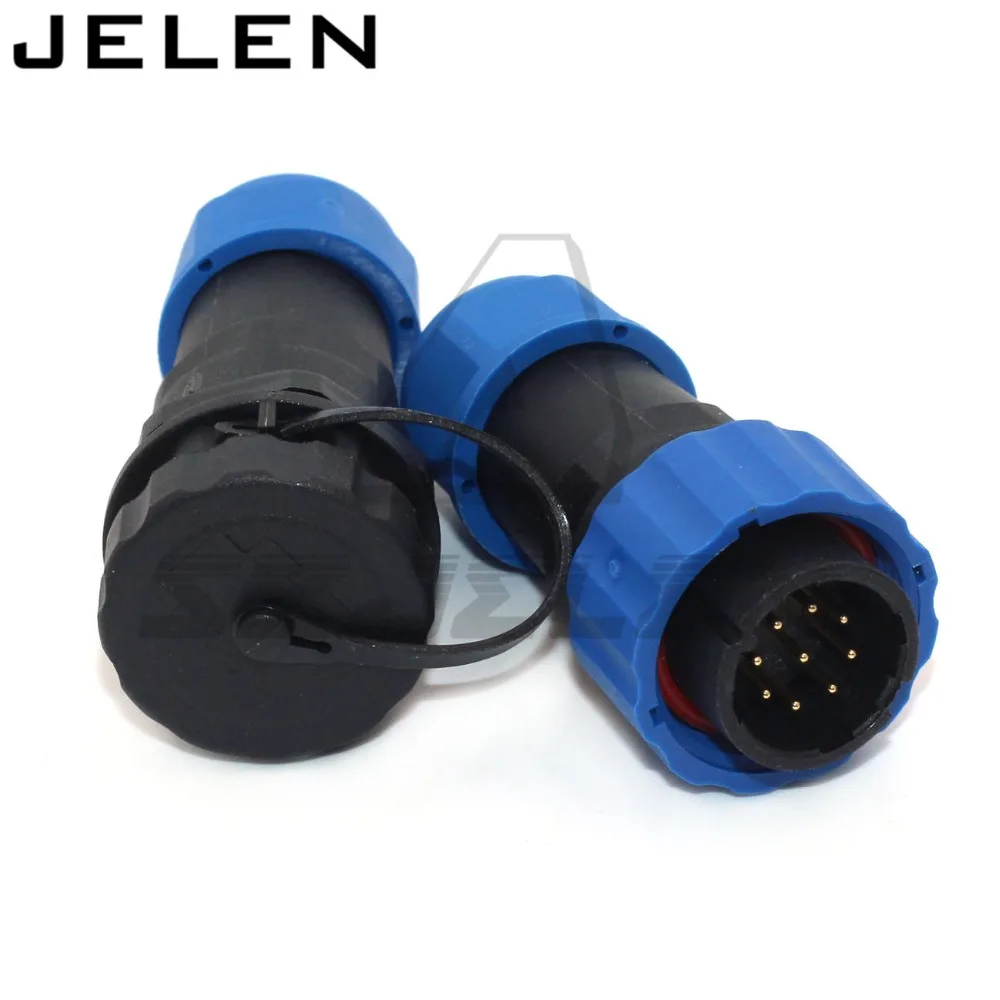 SD20TA ZM, waterproof connector 9 pin, industrial power cable connector