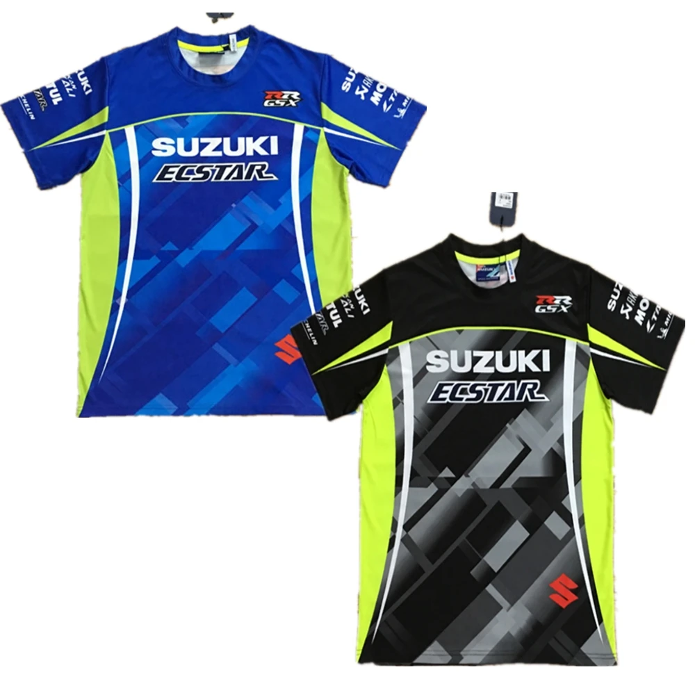

Team Racing Fashion Casual Jersey For Suzuki Blue T-shirt Riding Off-Road Clothes