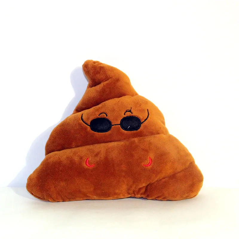 

25cm Funny Mini Cute emoji Pillow Emoticon Cushion Shape Pillow Doll Toy Throw Pillow Amusing Poo Shape Cushion