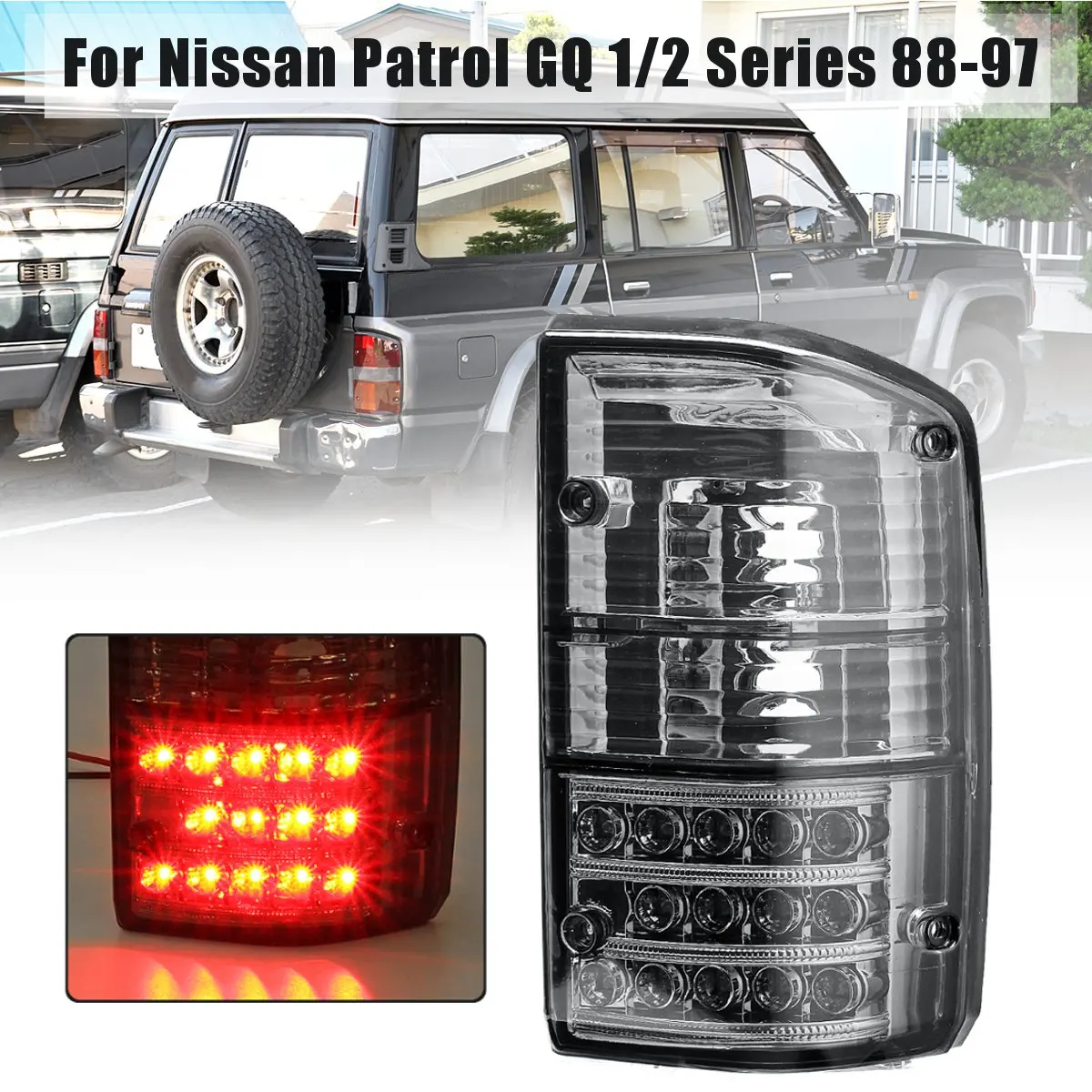 1 пара задние светильник фонарь стоп-сигнала для Nissan Patrol GQ 1/2 серии 1988 1989 1990 1991 1992 1993 1994 1995 1996 1997