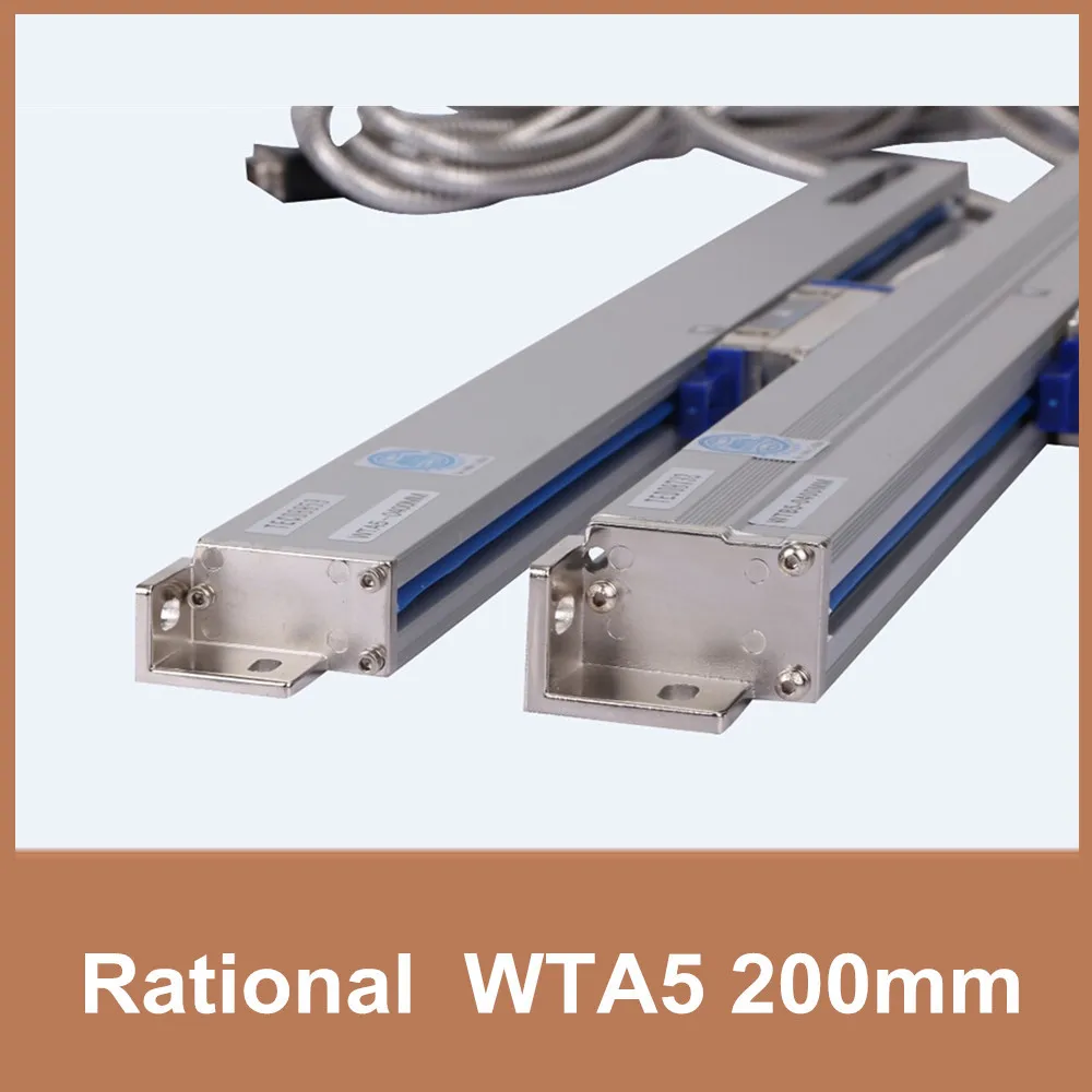 Бесплатная доставка Rational WTA5 5um 200 мм шкала линейного энкодера TTL 5V 0 005 цифровые