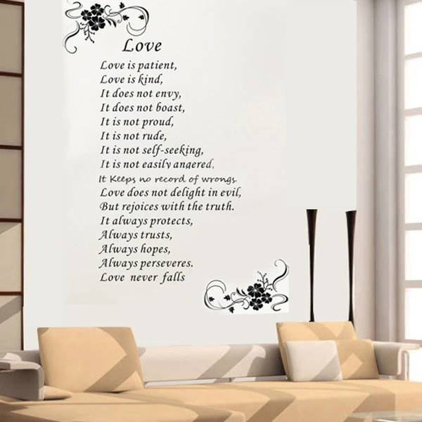 Autocollants De Famille Grande Taille Citation Anglaise Romantique Love Is Patient Autocollants Muraux En Vinyle Etiquette De Citation Pour La Maison Bricolage Aliexpress Autocollants De Famille Grande Taille Citation Anglaise Romantique Love Is Patient Autocollants Muraux En Vinyle Etiquette De Citation Pour La Maison Bricolage Aliexpress