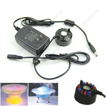 

HOT Ultrasonic 12 LED Mist Maker Fogger Water Fountain Pond