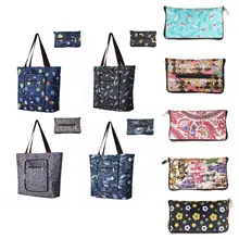 Модная сумка-Оксфорд для покупок, Женская многоразовая сумка, складная сумка для покупок, модная дорожная сумка-Органайзер, сумки через плечо