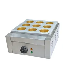 1 PC 9 hole Electric type Red Bean Cake Machine Wheel Cake Machine Small Cake Machin Sanck Food Machine