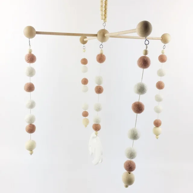 Online Felt Ball Baby Toys Mobile Shower Gifts 1 Set Wool Image