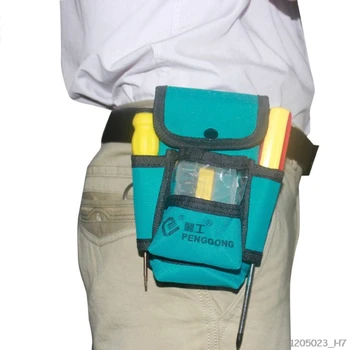 

Hardware Toolkit Machinist Waist Wear Bag Waterproof Oxford Cloth Multi Organize Pockets Storage Pouch Electrician Worker