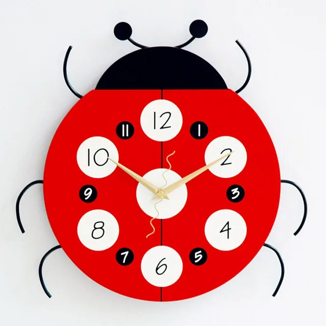 Creative Children's Cartoon Wall Clock Silent Sitting Room Wall Clock