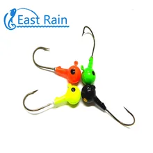 Восточный дождь 1,57 дюйма 10 шт. свинцовые круглые Джиги с головкой рыболовные приманки джиг-приманка крючок колючий крючок рыболовные снасти