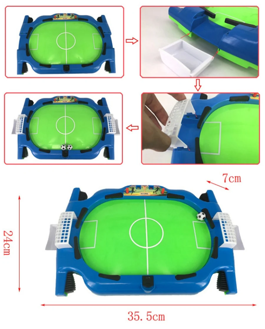Мини Настольная доска футбол машина игра домашний матч подарок на день рождения игрушка для детский футбольный стол ножной мяч с 2 маленькими футбольными s