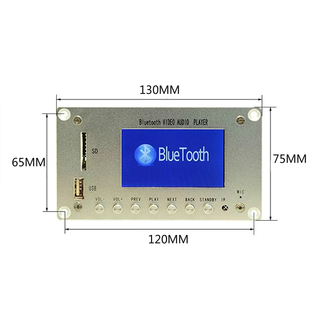 AIYIMA 3 дюймов ЖК дисплей MP3 MP5 Плата декодера стандарта Bluetooth 4 2 аудио приемник HD