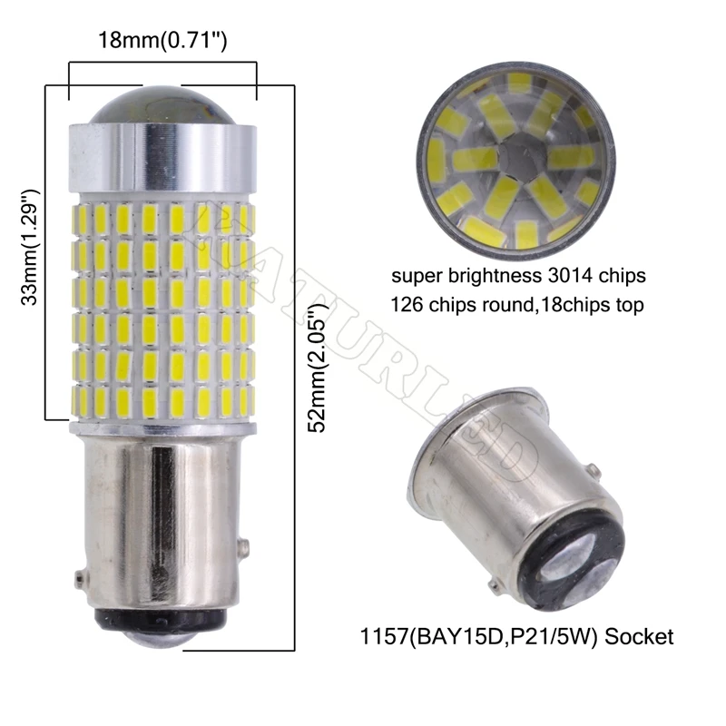 1 قطعة 1157 bay15d 1500 لومينز مشرق للغاية 144 رقائق p21/5 واط 1016 led لمبات مع العارض ل ضوء الفرامل ، 6000 كيلو زينون الأبيض 1 قطعة 1157 bay15d 1500 لومينز مشرق للغاية 144 رقائق p21/5 واط 1016 led لمبات مع العارض ل ضوء الفرامل ، 6000 كيلو زينون الأبيض