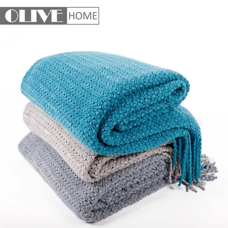  Battilo Wheat Knit Tassel Throw Blanket For Couch Sofa Bed Home Dcor Soft Warm Lightweight Blanket 