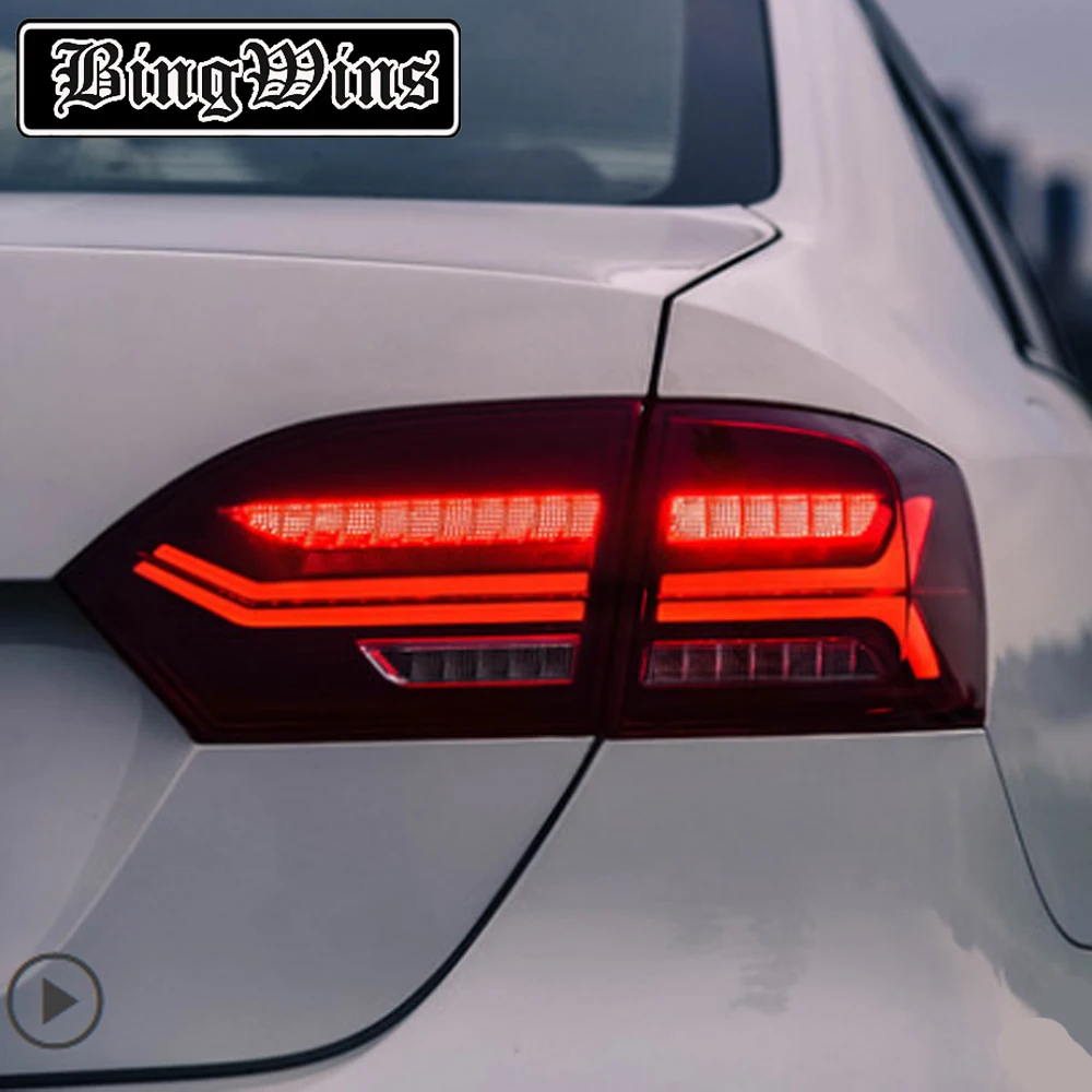 Car Styling Tail Lamp For Volkswagen VW Jetta MK6 TailLight 2012 2014 LED DRL Moving Yellow