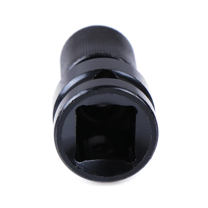 Black 1/2 Inch Square To 1/4 Inch CRV Hex Socket Adapter Female Drill Chuck Converter