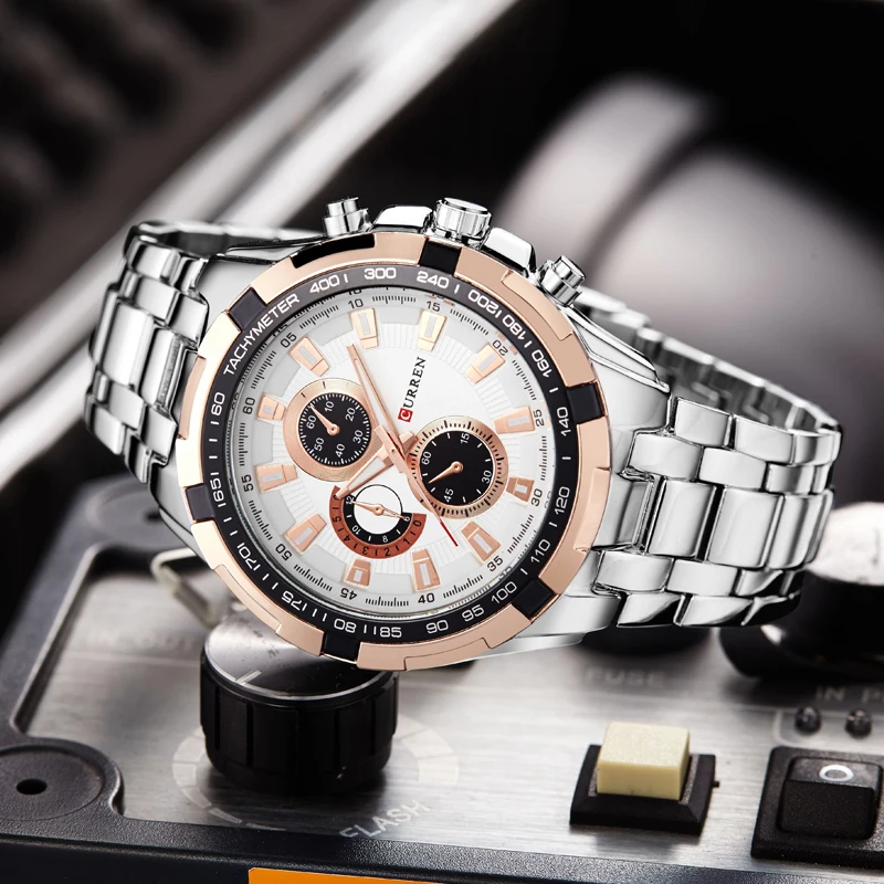  CURREN New Fashion Analog Military Sports Watch Luxury Casual Men's Quartz Wristwatches erkek kol s
