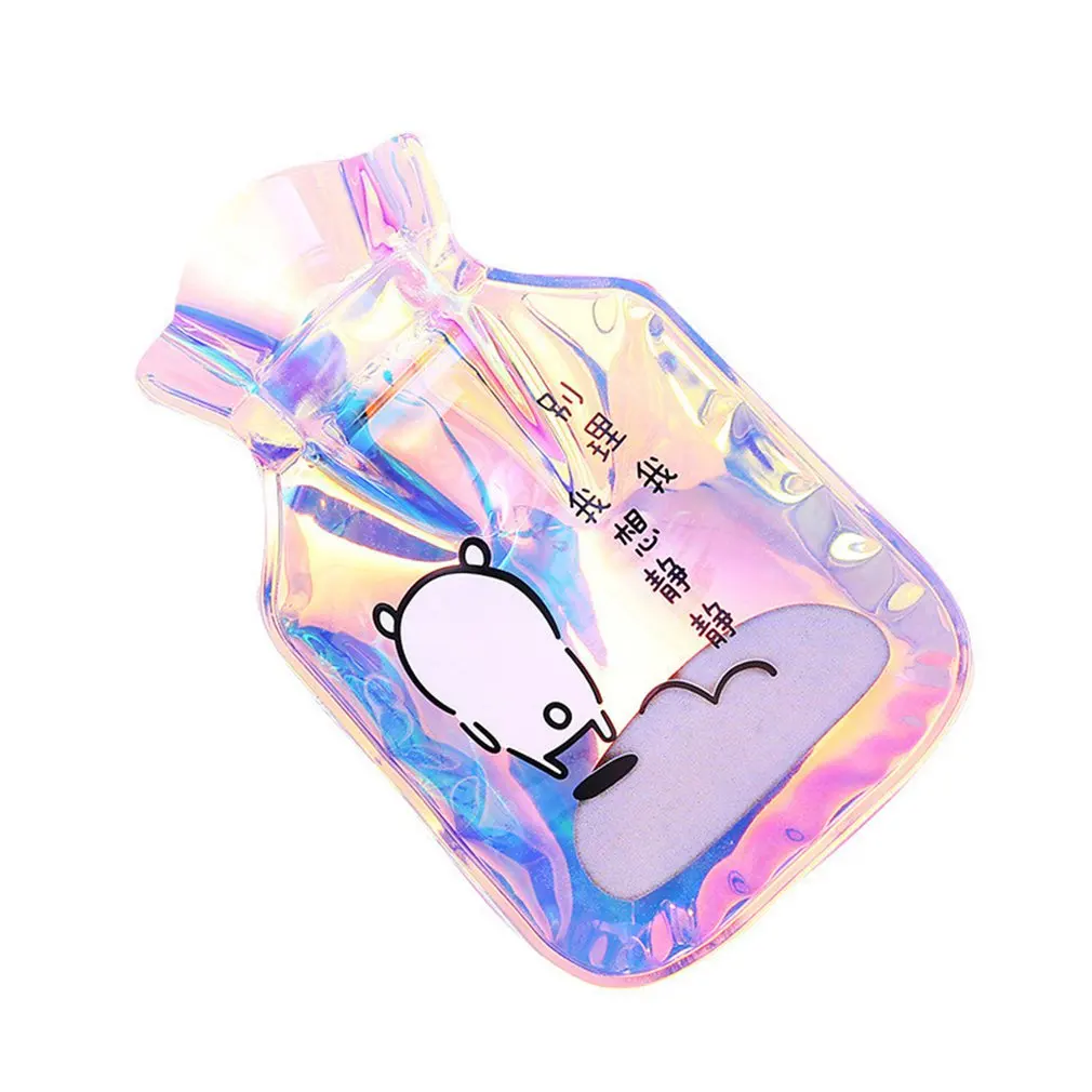 

Cute Cartoon Animals Hot Water Bottle Hand Warmer Outdoor Home Hand Feet Warmer Water Filling Transparent Hot Water Bag