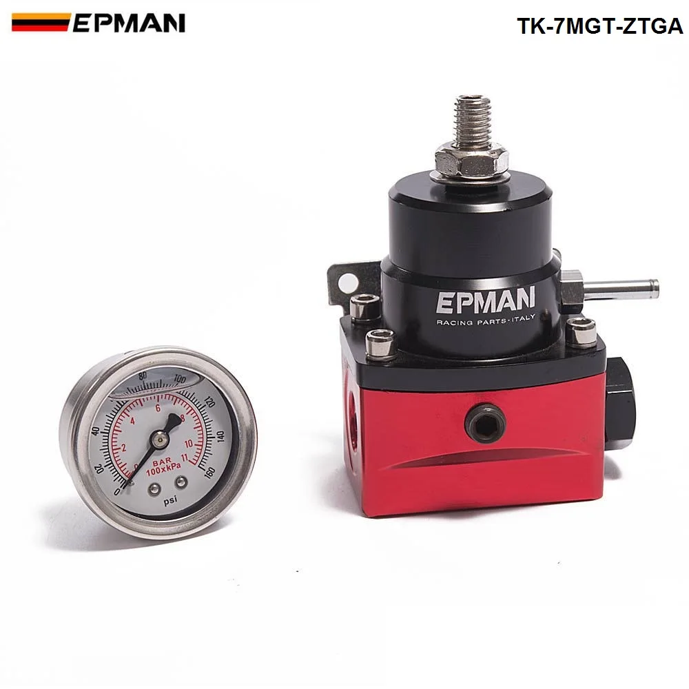 EPMAN Adjustable Fuel Pressure Regulator (with Gauge/No with) For Ford