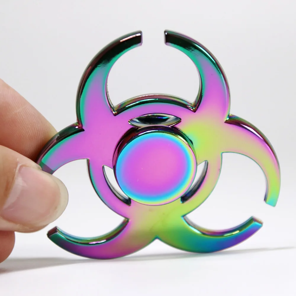 

20PCS Colorful Rainbow Resident Evil Fidget Spinner Steel Hand Spinner Metal Educational Toys Spinners Hand Anti Stress Toy