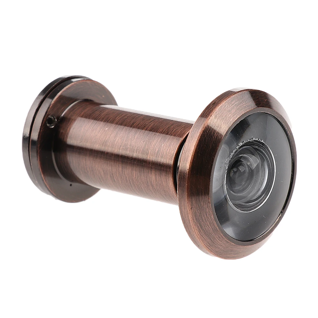 Adjustable 200° Wide Angle Peephole Door Viewer Peep Sight Hole Home Securi