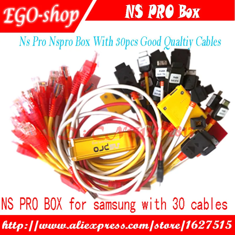 Gsmjustoncct NS Pro box NSPro с 30 кабелями для Samsung сотовых телефонов разблокировка и ремонт