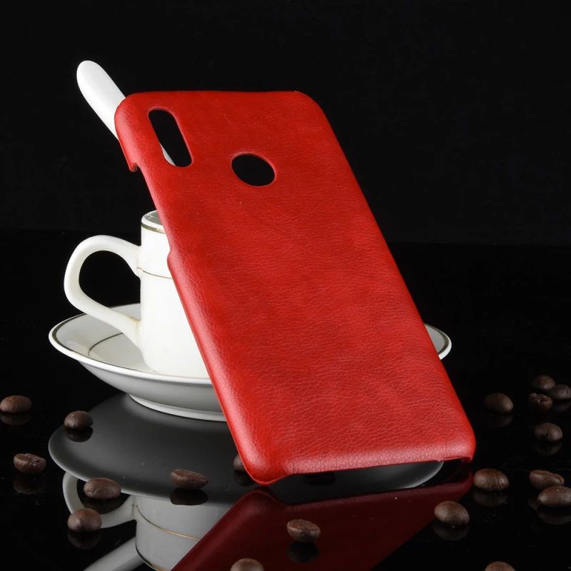 Huawei Honor 10 lite Litchi pattern PU leather+PC hard case_7