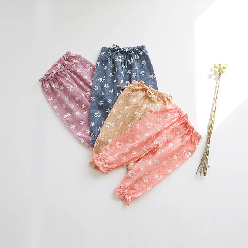 Spring Toddler Girl Pants Bloomers Cotton Print Flower Harem Pants ...