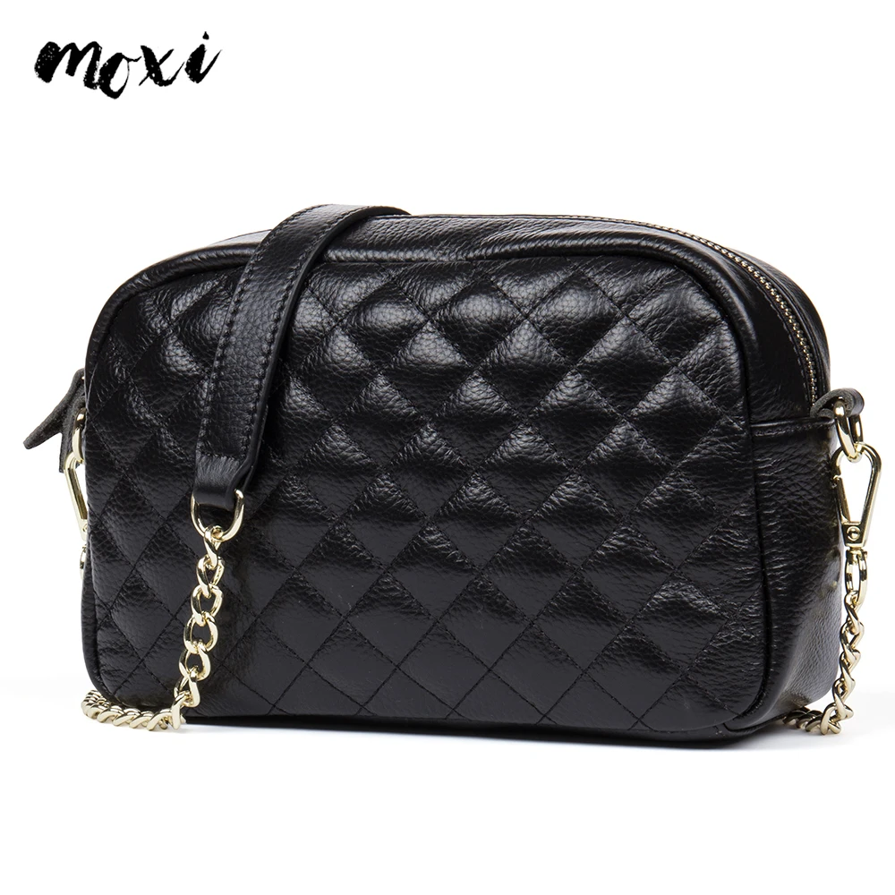

Moxi Crossbody Bag Women Chain Genuine Leather Shoulder Bag Diamond Lattice Small Messenger Bag Ladies Real Leather Daily Bag