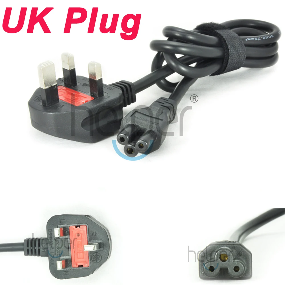 

100-240V 10A AC Power Supply Adapter Cord Cable Lead 3-Prong For Laptop UK Plug Singapore 1.2m High Quality