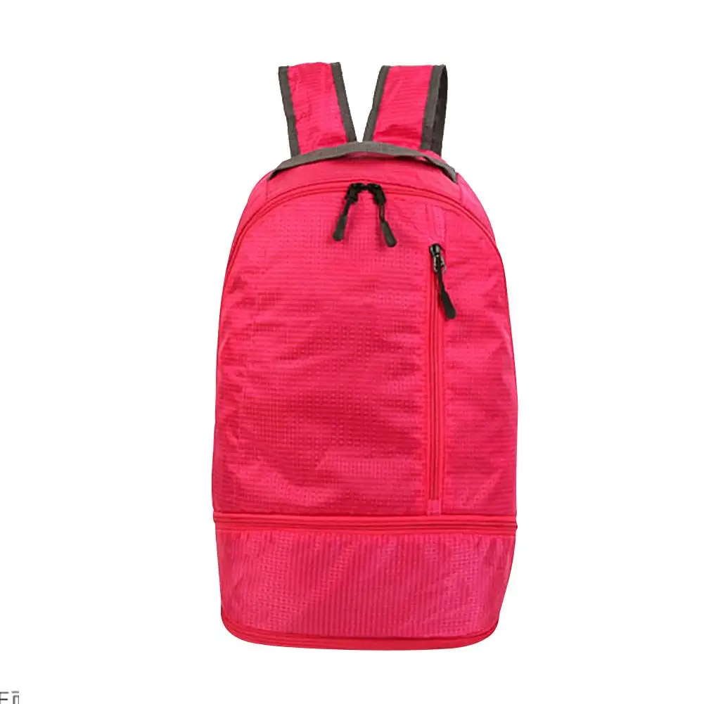 Новая модная складная сумка большой емкости с пространством для хранения мячей обуви водонепроницаемый пескостойкий Открытый Фитнес Спортивный Рюкзак