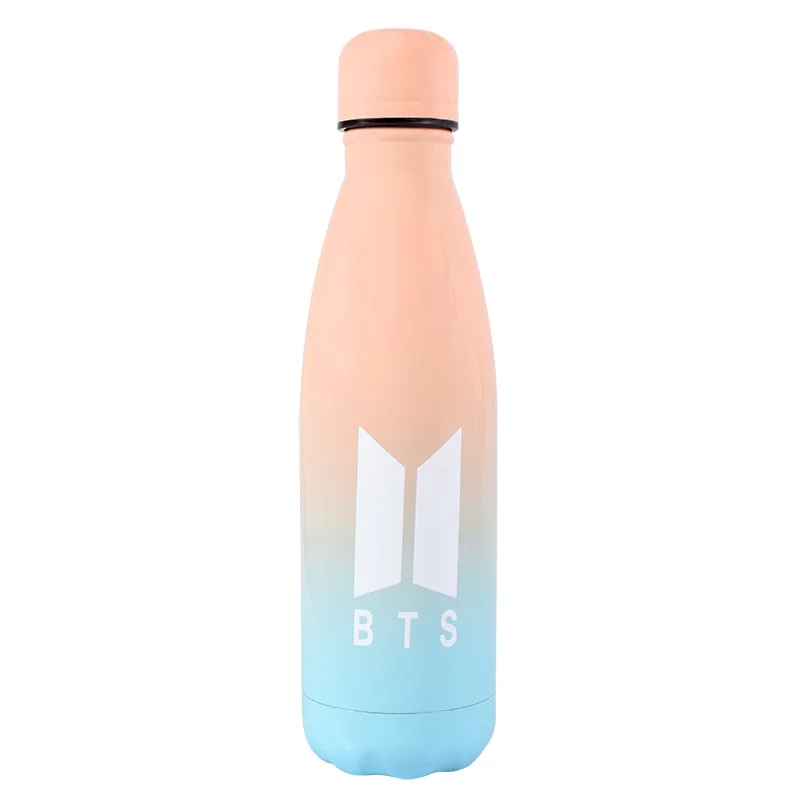 

New Kpop children Bangtan Youth Club BTS BTS bulletproof kpop mug bottle aluminum single crystal of star seal exo 500 ml COPO