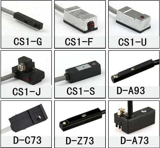 New 5PCS Air Cylinder AC DC 5-120V D-Z73 Magnetic Reed Switch