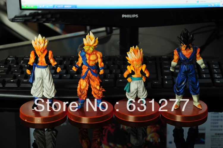 Classic toys Dragon Ball Z 5&quotSongukou Gogeta Gotenks Action Figure toy 4 pcs/set Free Shipping | Игрушки и хобби