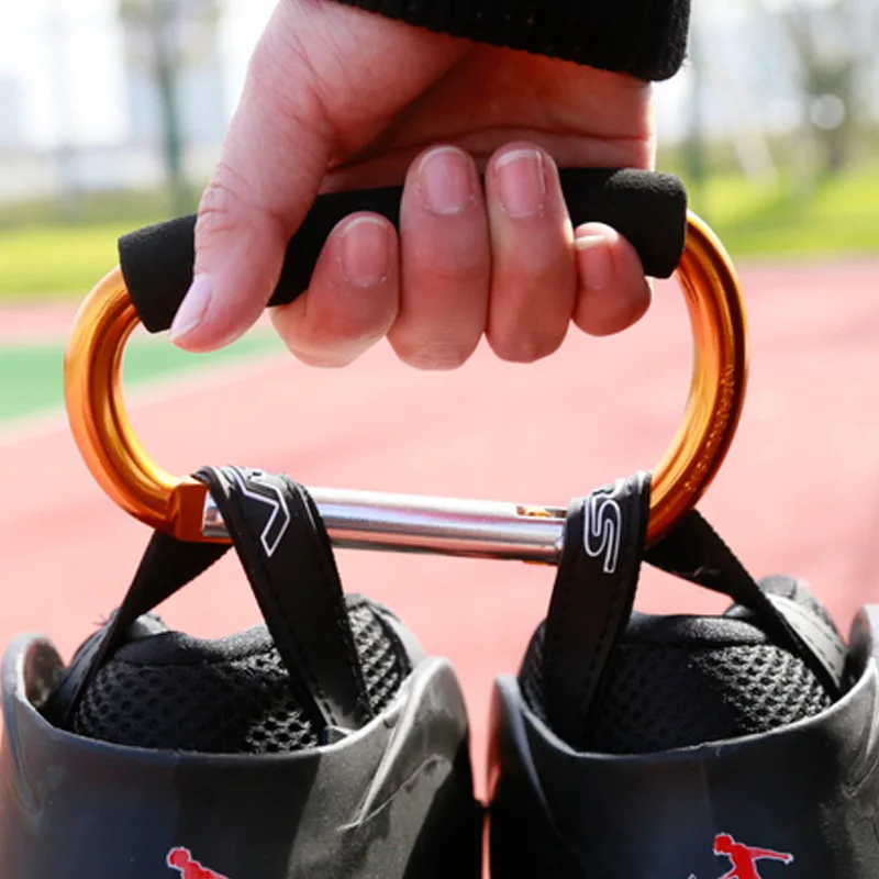 1 piece 135x9cm Big Large Carabiner Hand Hook Carry For Roller Skate Shoes Random Color Aluminium Alloy