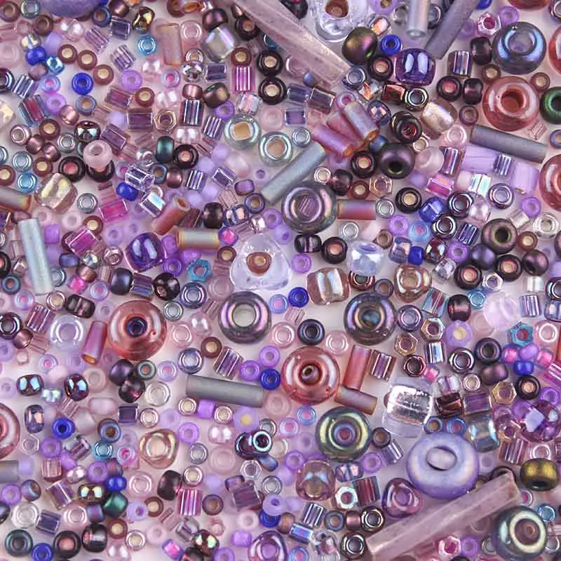 3119 Taidian Assorted Mix Blue Glass Seedbeads Rocaille 5gramslot Bugle Mixed Size Beads DIY Bracelet Jewelry Making Accessories 5