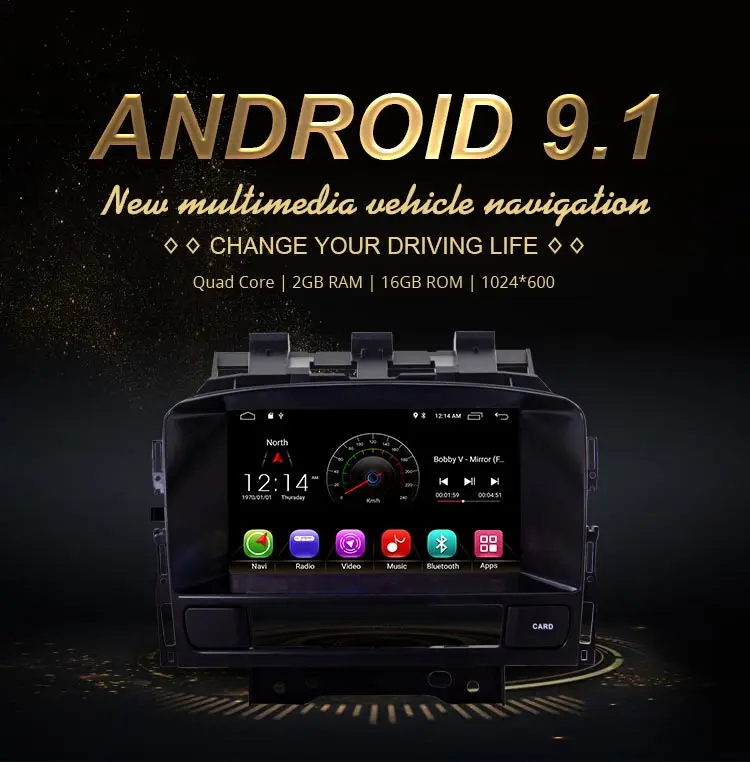 Best JDASTON Android 8.1 Car DVD Player For Buick Verano Vauxhall Opel Astra J 2 Din Car Radio GPS Navigation Multimedia Stereo WIFI 1